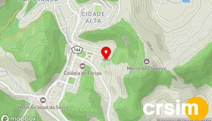 mapa de Mausoléu da Atriz Dercy Gonçalves Atração turística em Santa Maria Madalena