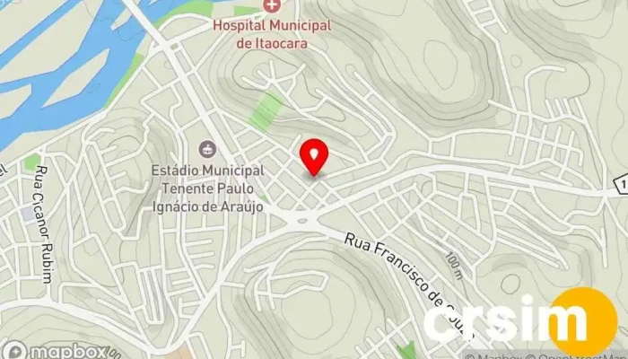 mapa de Maylane Modas Loja de Roupa em Itaocara