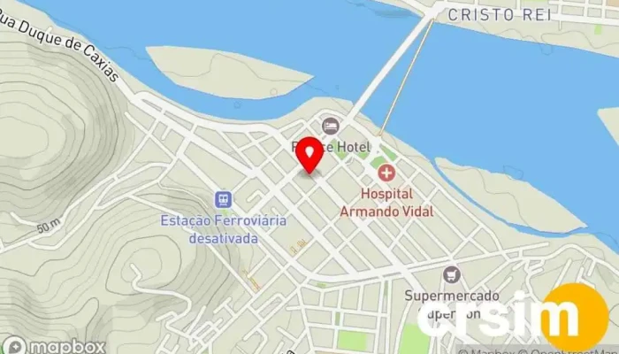 mapa de Mercadão dos Óculos São Fidélis Ótica em São Fidélis