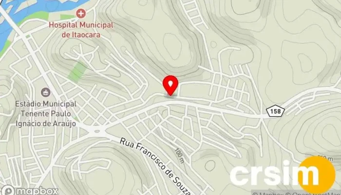 mapa de Mercado do Nei Supermercado em Itaocara