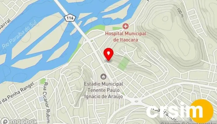 mapa de Mercado Popular Supermercado em Itaocara