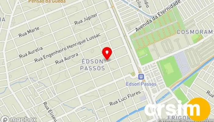 mapa de Mesquita Loja em Mesquita