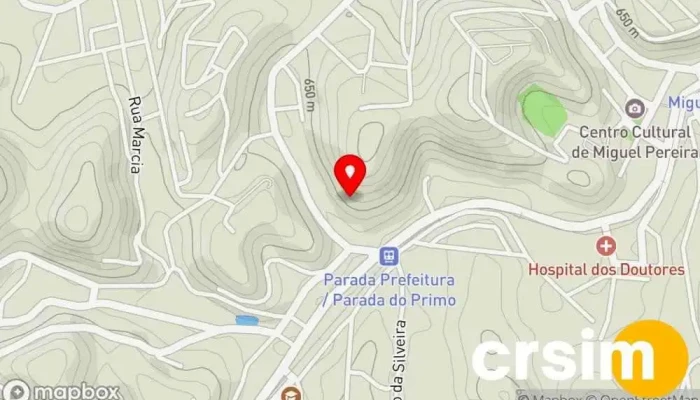 mapa de Miguel Pereira  em Miguel Pereira