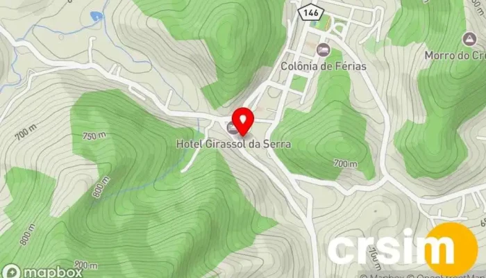 mapa de Mirante do Morro da Estação Atração turística em Santa Maria Madalena