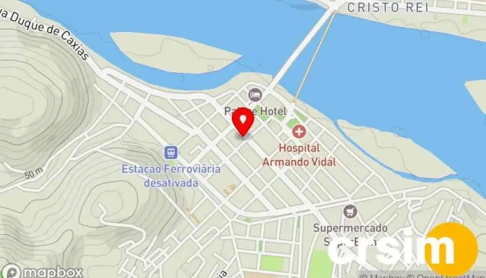 mapa de Modelle Store Loja de roupas para jovens em São Fidélis