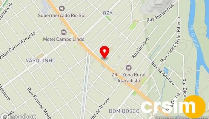 mapa de MS Tintas Loja de tintas, Pintura automotiva, Loja especializada em suprimentos para pintura em Seropédica