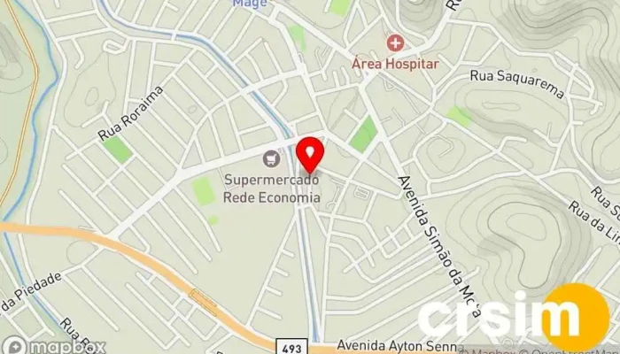 mapa de Nalin Loja de variedades, Loja de Roupa, Loja de utensílios de cozinha, Loja de calçado, Loja de Brinquedos em Magé