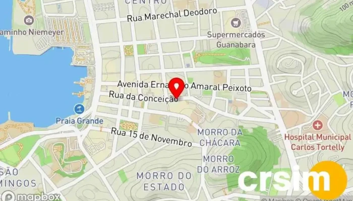 mapa de Niterói Shopping Shopping center em Niterói
