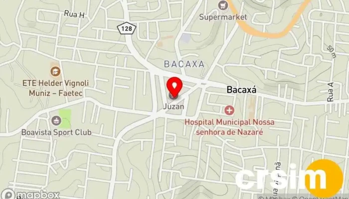 mapa de Novità Multimarcas Loja de Roupa em Saquarema