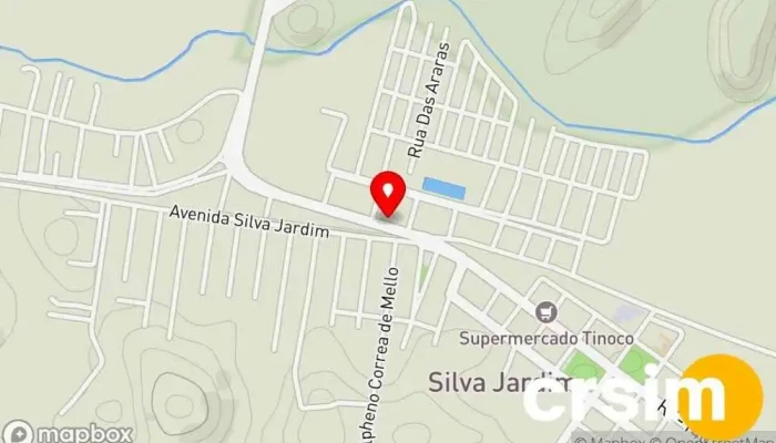 mapa de Nutrisilva Pet Shop em Silva Jardim