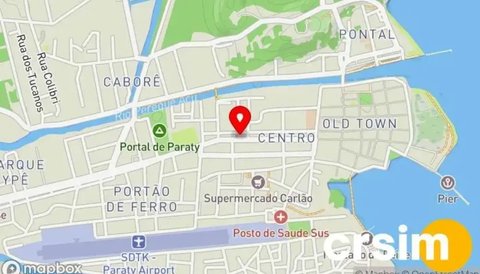 mapa de O Boticário Loja de produtos de beleza, Loja de cosmético, Loja de Presentes, Perfumaria em Paraty