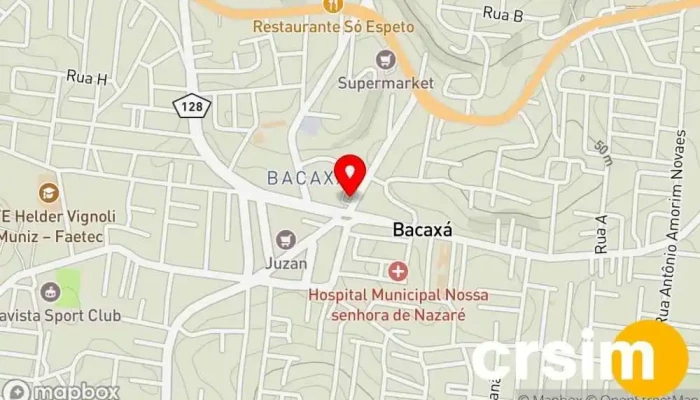 mapa de Objetiva - Bacaxá Loja de Roupa em Saquarema