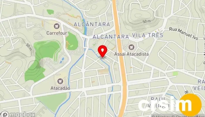 mapa de Obvius Multimarcas Loja de moda feminina, Loja de moda masculina em São Gonçalo