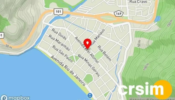 mapa de Oe Borges Loja de lingerie em Mangaratiba