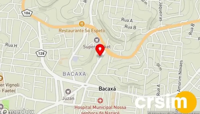 mapa de OHANA MODA FEMININA Loja de Roupa em Saquarema