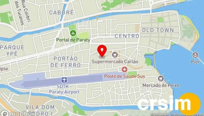 mapa de ORTOBOM PARATY Loja de colchões em Paraty