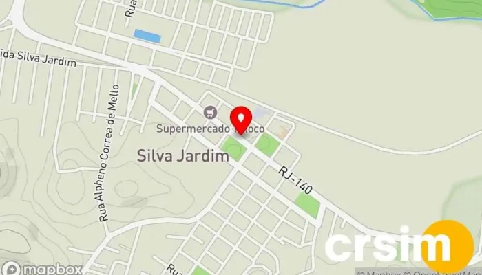mapa de Otica Principal Ótica em Silva Jardim