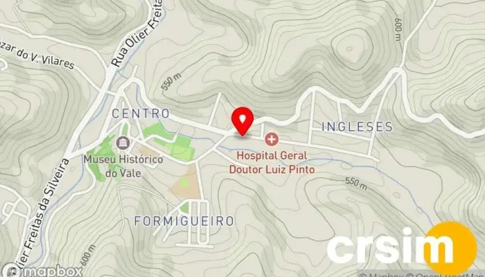 mapa de Ótica Visão & Flores Ótica em Rio das Flores
