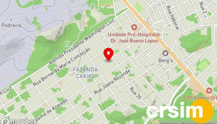 mapa de Outlet store Loja de Roupa em Seropédica