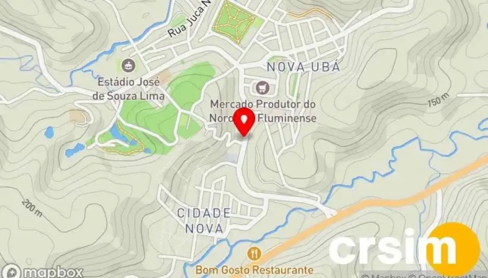 mapa de Padaria e Confeitaria Ubaense Padaria em São José de Ubá