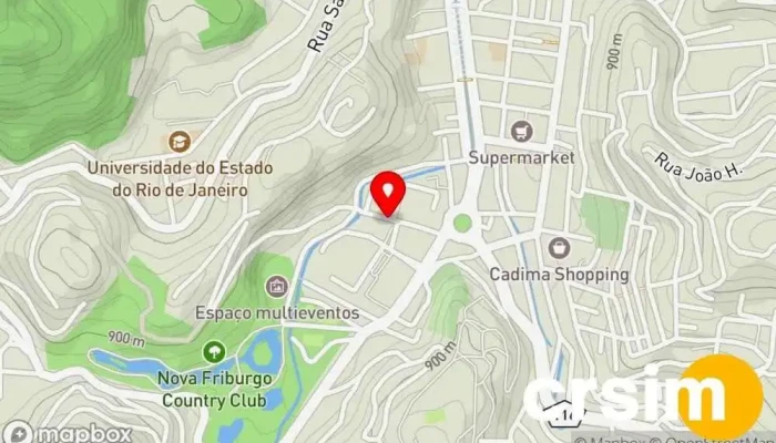 mapa de Paissandu Uniformes e Bordados Loja de uniformes em Nova Friburgo