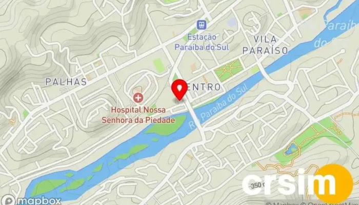 mapa de Paraibano Padaria Padaria, Cafeteria, Confeitaria, Restaurante, Lanchonete em Paraíba do Sul