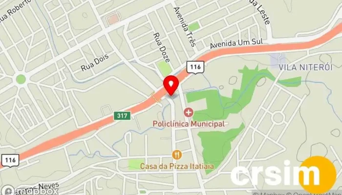 mapa de Perfumaria Itatiaia Loja de produtos de beleza em Itatiaia