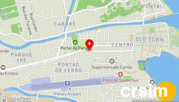 mapa de Pet Center em Paraty RJ Pet Shop em Paraty