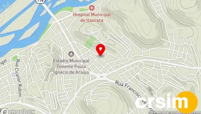 mapa de PH Kids Multimarcas Loja de moda infantil em Itaocara