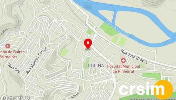 mapa de Pinheiral  em Pinheiral