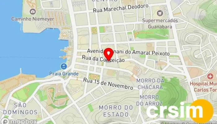mapa de Ponta de Estoque Loja de calçado em Niterói