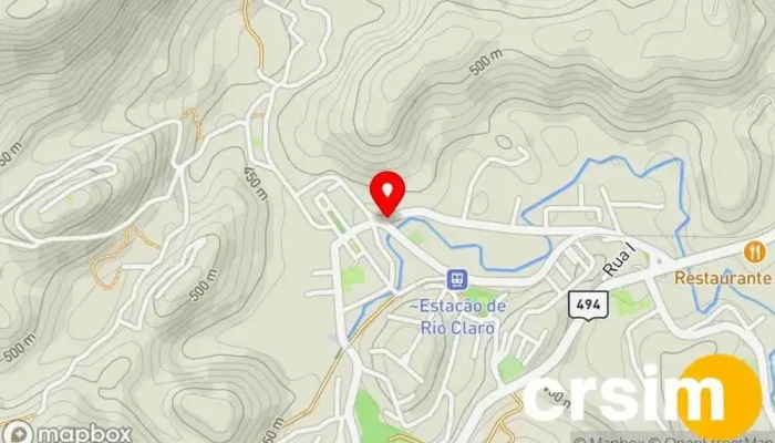 mapa de Ponto Rural Pet Shop em Rio Claro