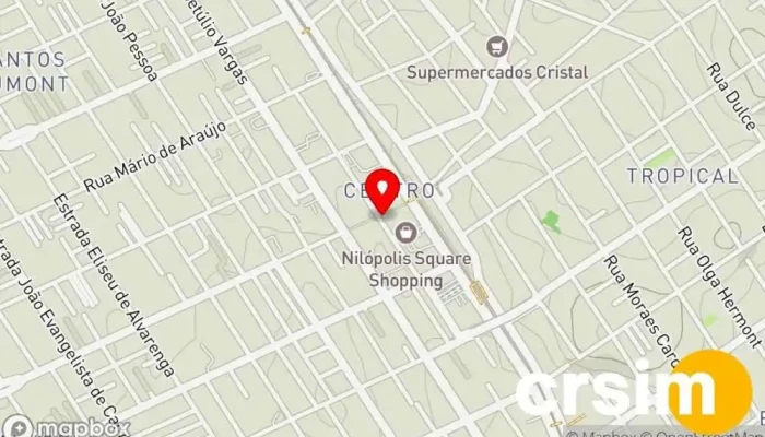 mapa de Pontofrio Loja de eletrônicos, Loja em Nilópolis