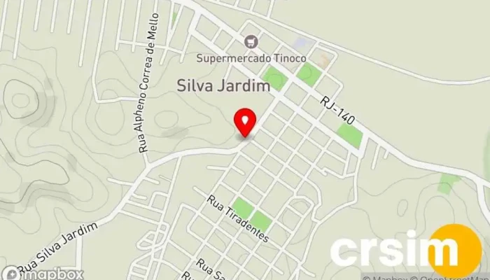 mapa de Pontual Bike Loja de bicicleta em Silva Jardim