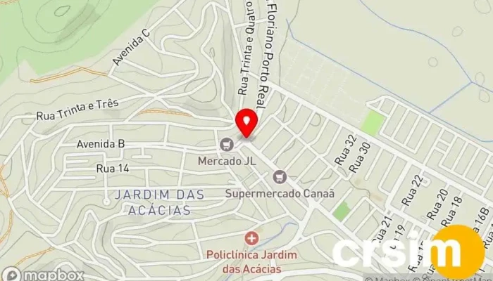 mapa de Porto Real  em Porto Real