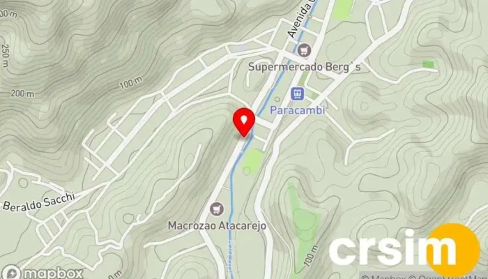 mapa de Potikar Auto peças Loja de autopeças em Paracambi