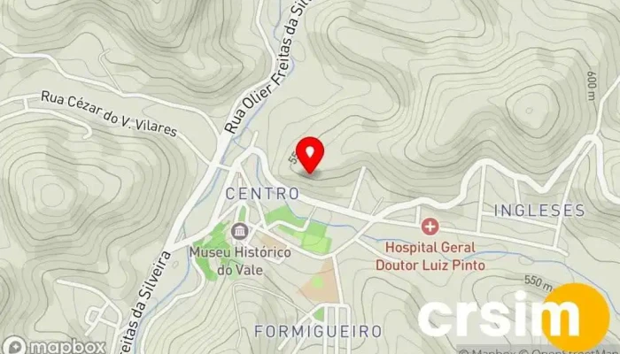 mapa de Pousada Rio das Flôres Hospedaria, Hotel em Rio das Flores