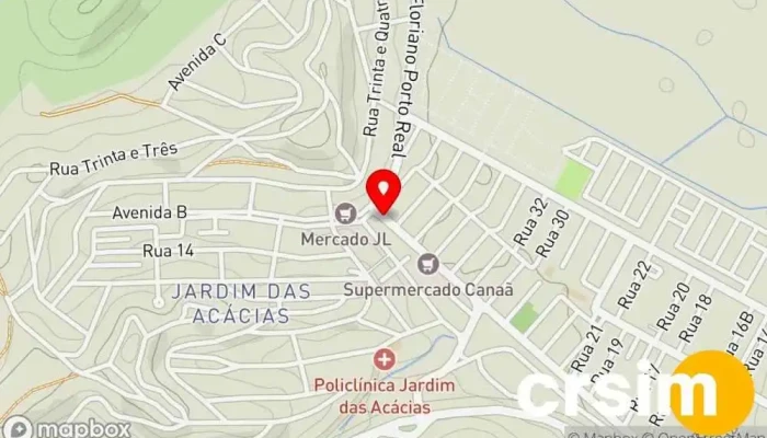 mapa de Print'Flex Estamparia Loja de materiais para serigrafia, Loja de Roupa em Porto Real