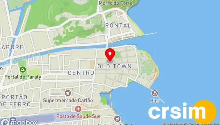 mapa de Produtos Feitos com Calma e Alma Loja de Roupa em Paraty