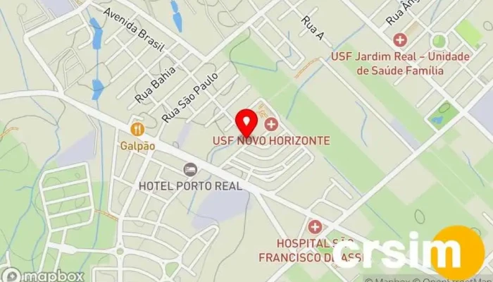mapa de Quintas Maia Material de Construção Loja de materiais de construção em Porto Real