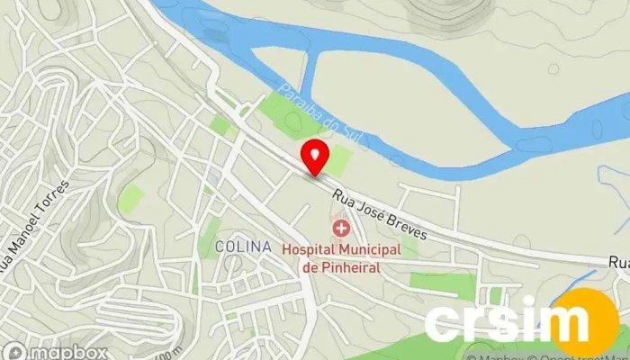mapa de R. José Breves, 211-405 - Centro, Pinheiral - RJ, 27197-000, Brasil Ponto de ônibus em Pinheiral
