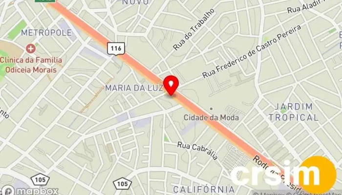 mapa de R2 Jeans - Nova Iguaçu/RJ Loja de jeans, Loja de Roupa, Atacadista de roupas, Fabricante, Loja outlet, Loja de moda feminina em Nova Iguaçu