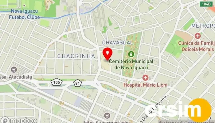 mapa de Redley Loja de Roupa em Nova Iguaçu