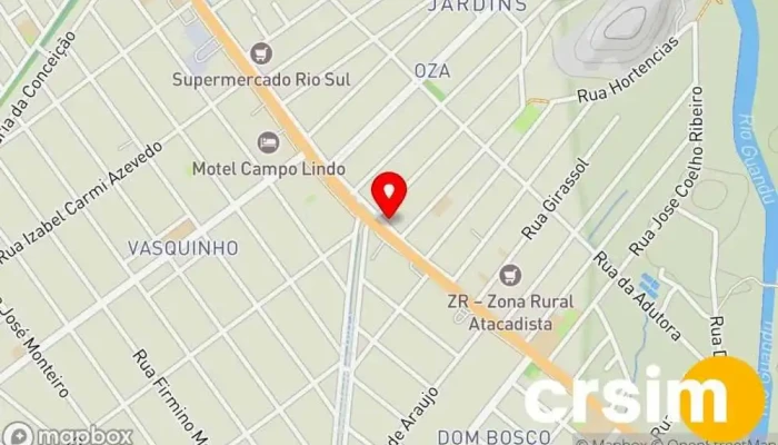 mapa de Rei das Marcas Loja de moda masculina, Loja de Roupa em Seropédica
