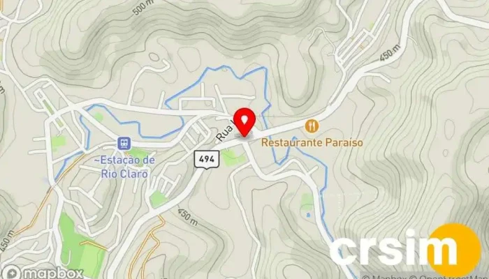 mapa de Rio Claro  em Rio Claro