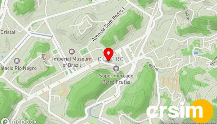 mapa de Rizzo Loja de moda masculina em Petrópolis