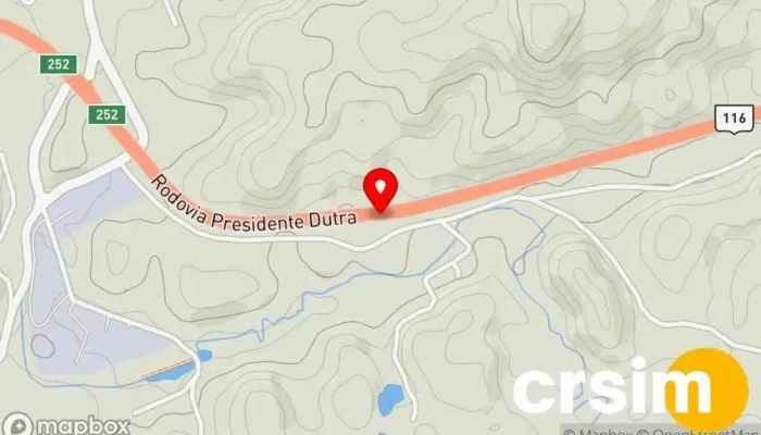 mapa de Rodovia Presidente Dutra Piraí - Rio de Janeiro, Brasil Ponto de ônibus em Piraí