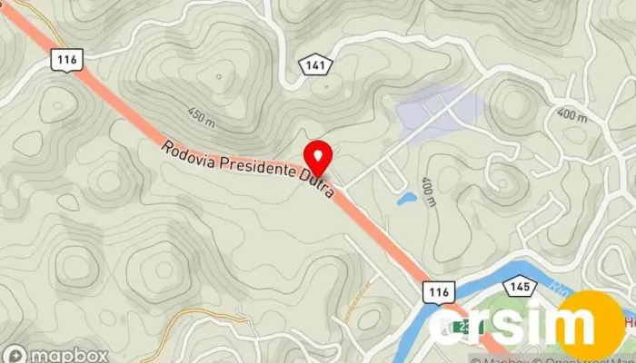mapa de Rodovia Presidente Dutra Piraí - Rio de Janeiro, Brasil Ponto de ônibus em Piraí