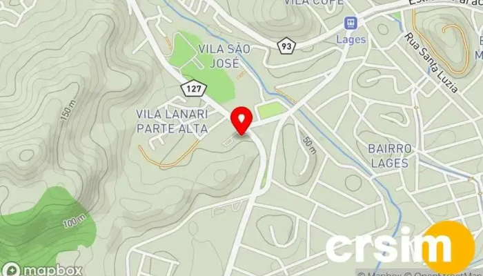 mapa de ROTA RJ 127 Restaurante, Loja de Conveniência em Paracambi