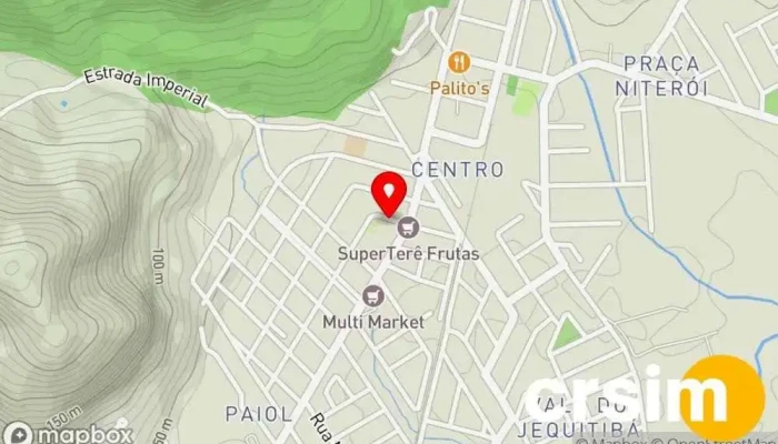 mapa de Ruth Trajes Rigor Loja de vestidos de noiva em Guapimirim
